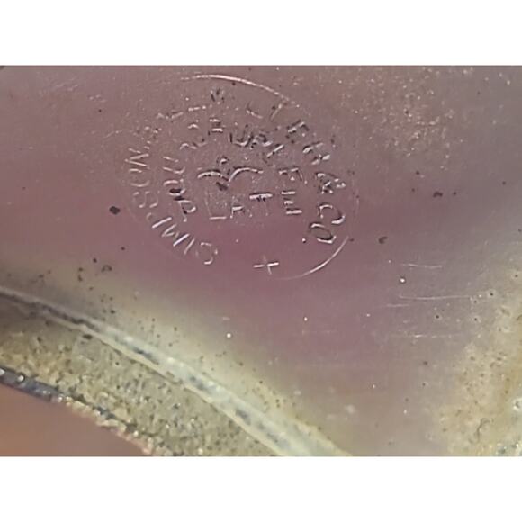 Vintage Cruet Simpson Hall Miller Quad Silverplate Cranberry Cut Glass Decor DIY - Picture 14 of 16